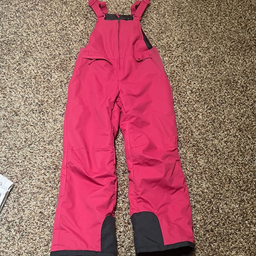 Children's Fuchsia Snow Bib Overalls